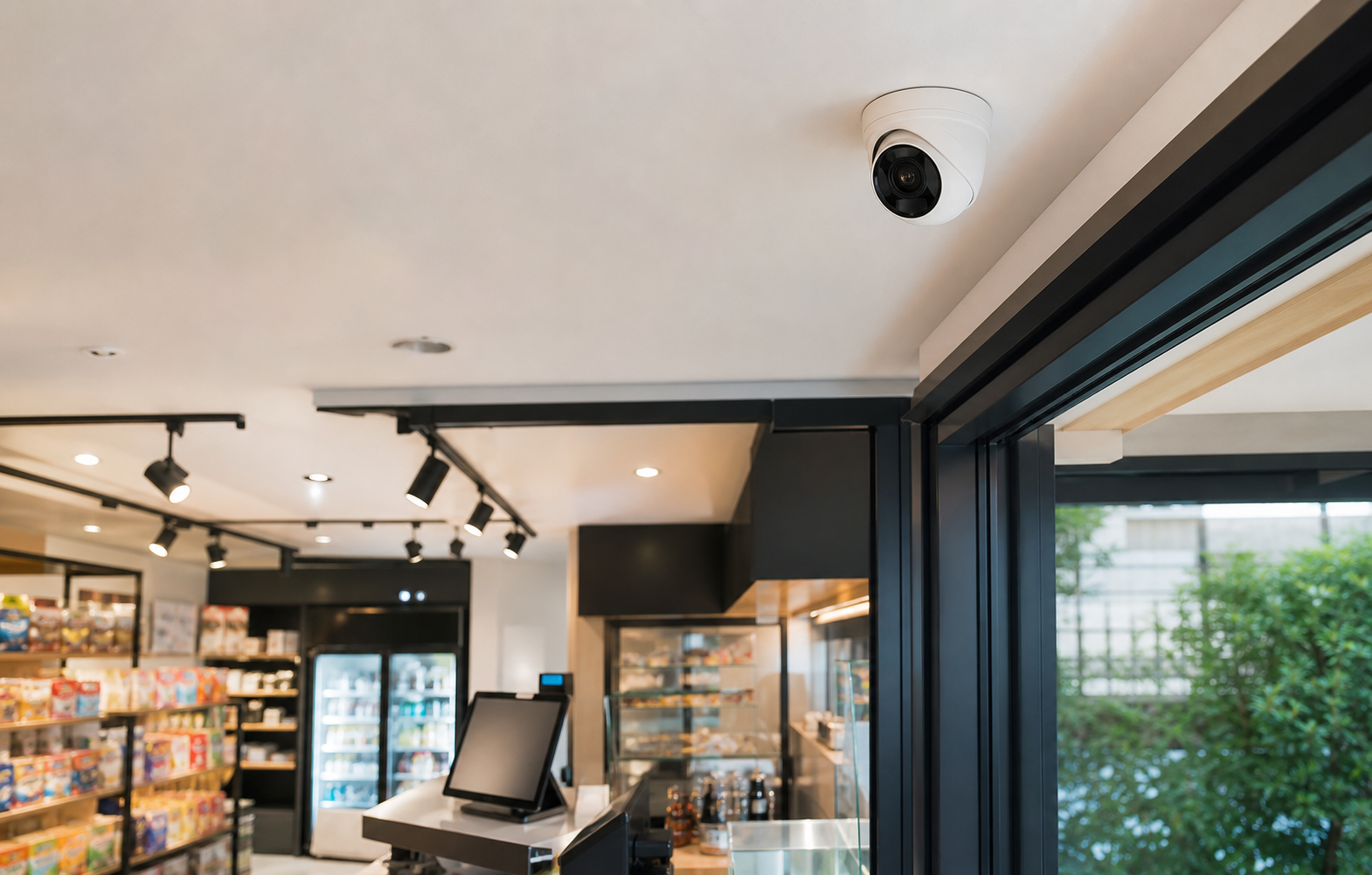 ตัวอย่างระบบกล้องวงจรปิดที่ออกแบบสำหรับสำนักงานและร้านค้า