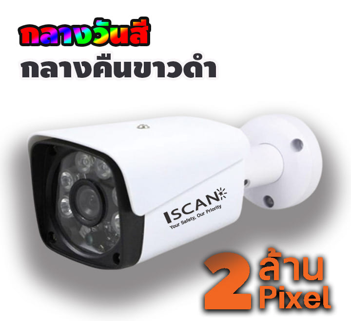 กล้องวงจรปิด AHD รุ่น IS-W3121A-AHD ความละเอียด 2 ล้านพิกเซล